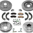 Rotors Drums Brake Shoes Spring Hardware Kit For Jeep Compass 2008-2016