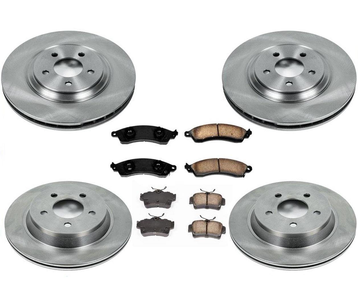 Front & Rear Disc Brake Rotors & Ceramic Pads for 94-04 Ford Mustang Cobra