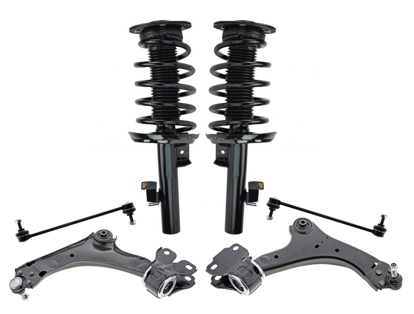 Puntales delanteros completos brazos de control inferiores enlaces de barra estabilizadora para Volvo S80 2008-2011
