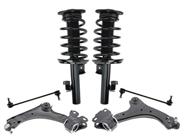 Puntales delanteros completos brazos de control inferiores enlaces de barra estabilizadora para Volvo S80 2008-2011