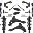 F & R Complete Coil Spring Struts for 4 Wheel Drive 07-10 Ford Sport Trac 16Pc
