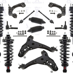 F & R Complete Coil Spring Struts for 4 Wheel Drive 07-10 Ford Sport Trac 16Pc