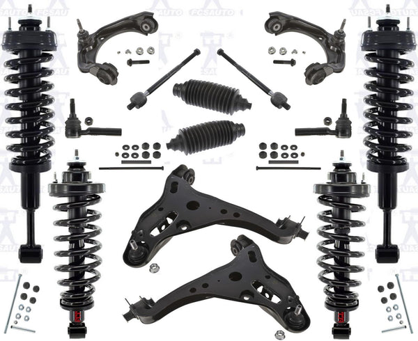 F & R Complete Coil Spring Struts for 4 Wheel Drive 07-10 Ford Sport Trac 16Pc