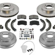 Rotors Drums Brake Pad Shoes Springs for Mitsubishi Lancer ES SE 14" Rims 02-07