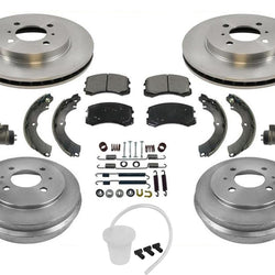 Rotors Drums Brake Pad Shoes Springs for Mitsubishi Lancer ES SE 14