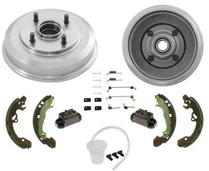 Rear Drums Wheel Bearings Brake Shoes & Hardware For Ford Focus 2000 2007 2008