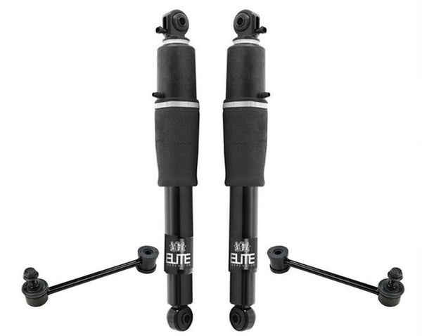 Rear Reman Electronic Leveling Rear Shocks for Cadillac Escalade 4pc 02-14