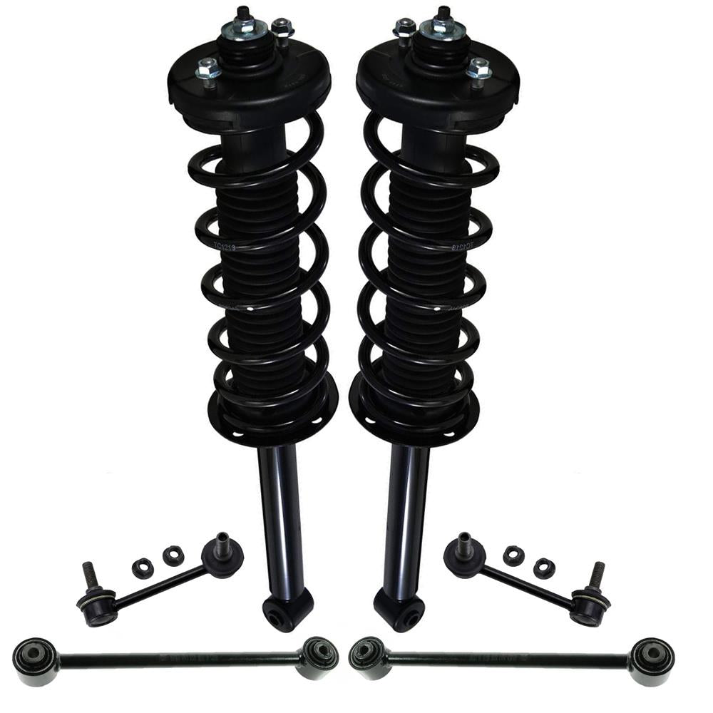 Brazos de control inferiores con puntales de resorte traseros y eslabones de barra estabilizadora para Acura TL 2004-2008