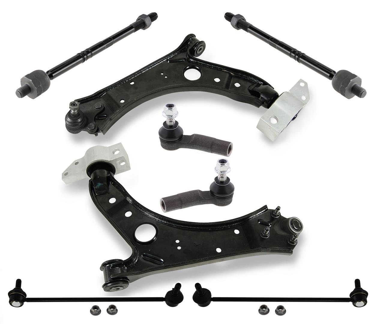 Brazos de control inferiores delanteros, barra estabilizadora, varillas de amarre para Volkswagen Jetta 2011-2018