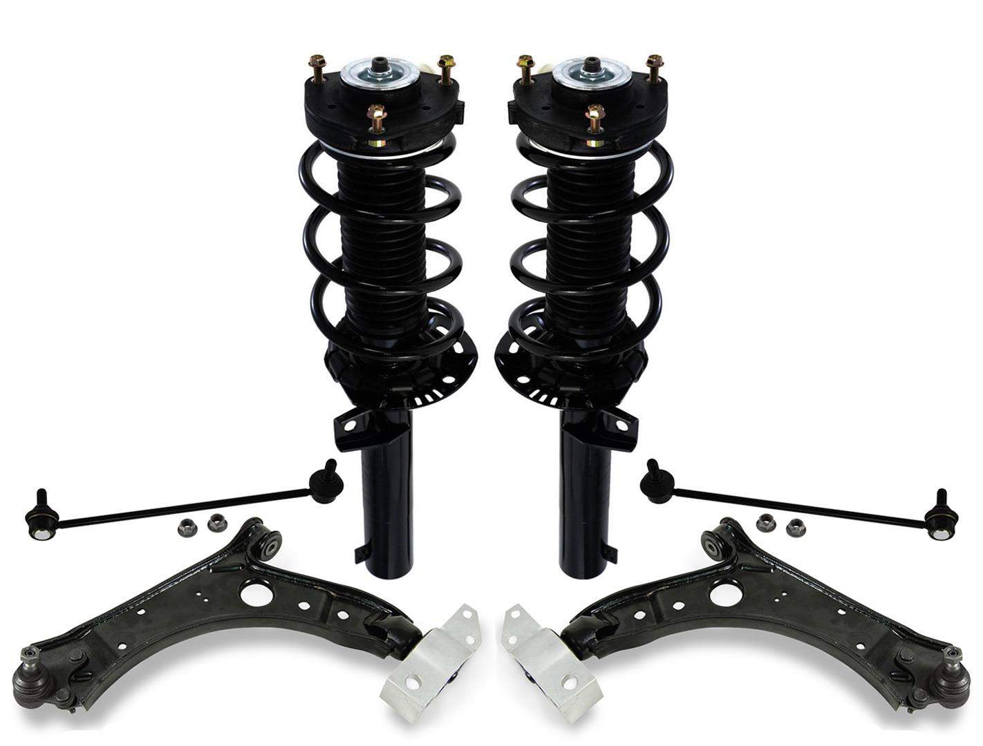 Front Struts Control Arms Sway Bar Links for Volkswagen Jetta 2005-2018