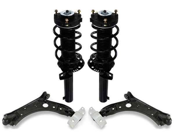 Front Complete Struts & Lower Control Arms for Volkswagen Jetta 2005-2018