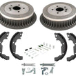 Rear Brake Drums Brake Shoes & Springs For Toyota Sienna 1998-2003 6pc Kit