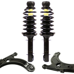 Front Complete Spring Struts Lower Control Arms for Volkswagen Beetle 2003-2008