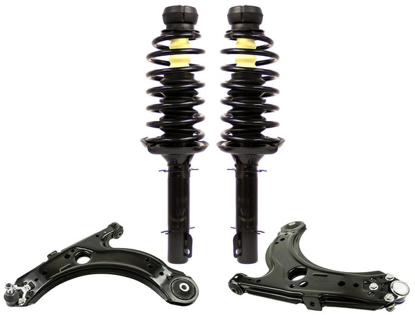 Front Complete Spring Struts Lower Control Arms for Volkswagen Beetle 2003-2008