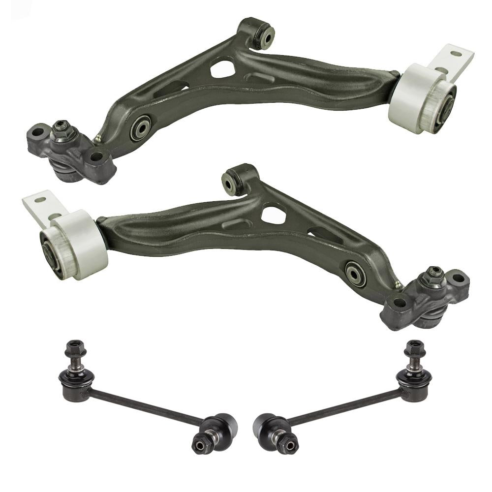 Front Left & Right Lower Control Arms Sway Bar Links for Mazda 6 2009 2010 2013