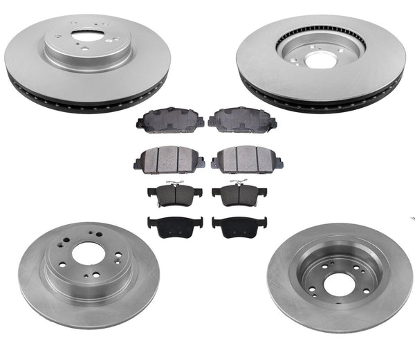 Disc Brake Rotors & Ceramic Brake Pads for 2018-2020 Honda Accord Sport Touring