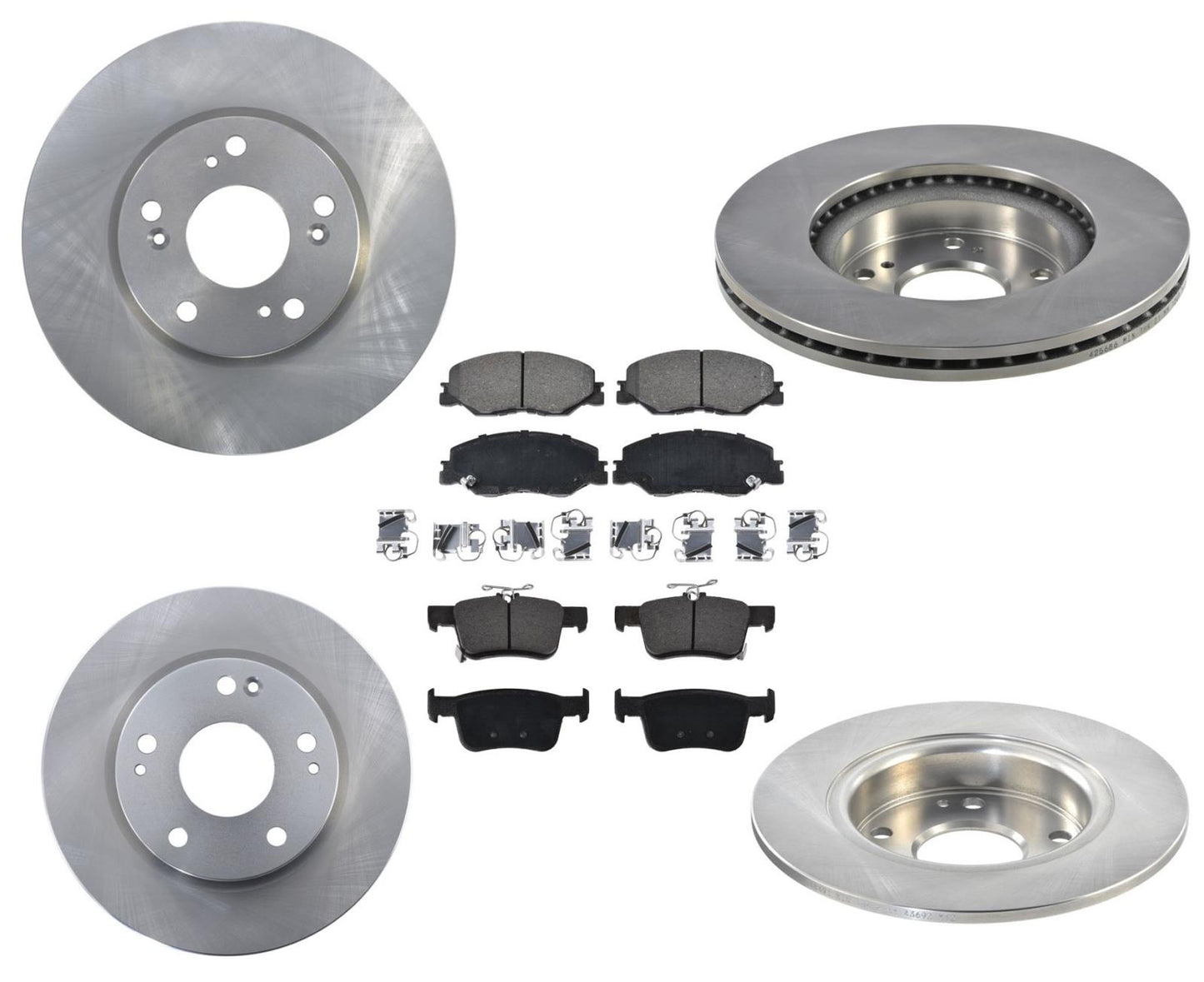 Disc Brake Rotors and Ceramic Brake Pads for 2019-2020 Honda Insight