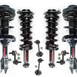 Conjunto de puntal de resorte helicoidal delantero y trasero para motor Subaru Impreza 2.0L 12-14, 8 piezas