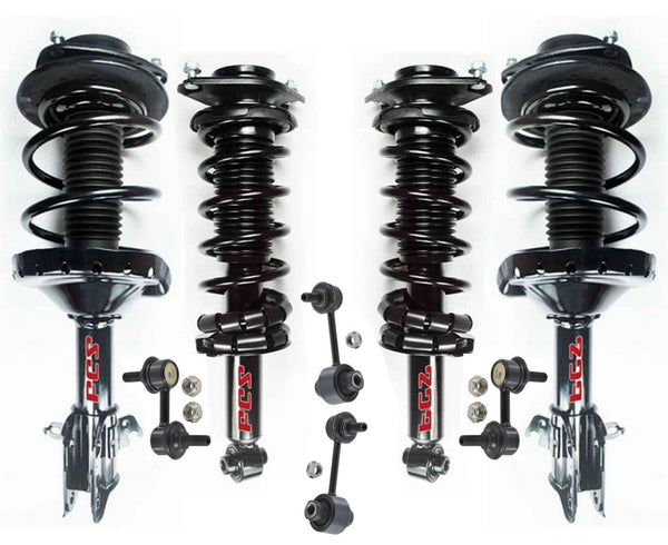Conjunto de puntal de resorte helicoidal delantero y trasero para motor Subaru Impreza 2.0L 12-14, 8 piezas