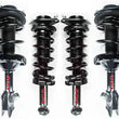 Conjunto de puntal de resorte helicoidal delantero y trasero para motor Subaru Impreza 2.0L 12-14, 4 piezas