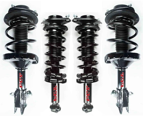Conjunto de puntal de resorte helicoidal delantero y trasero para motor Subaru Impreza 2.0L 12-14, 4 piezas