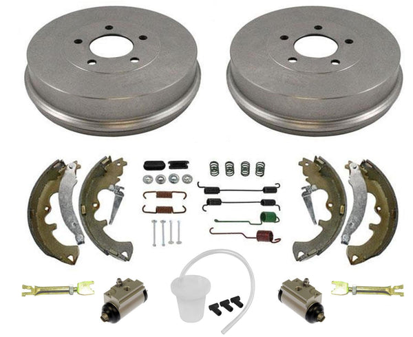 Rear Brake Drums Brake Shoes & Brake Spring Set for FORD ESCAPE 2008-2012 9pc