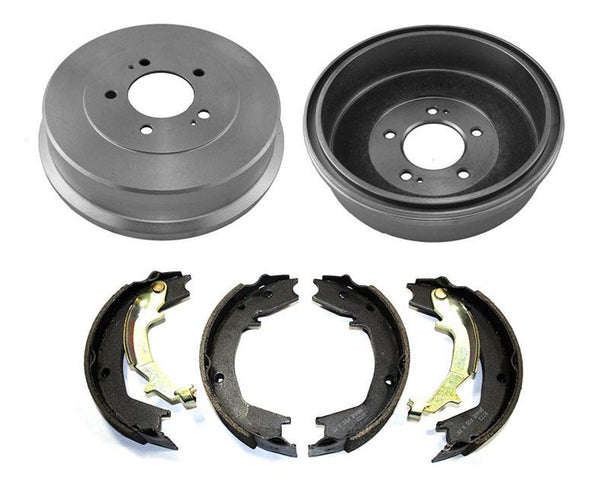 Rear Brake Drums and Organic Brake Shoes for Hyundai Sante Fe 2002-2004