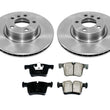 Front Disc Brake Rotors Ceramic Brake Pads for BMW X3 3pc 11-17