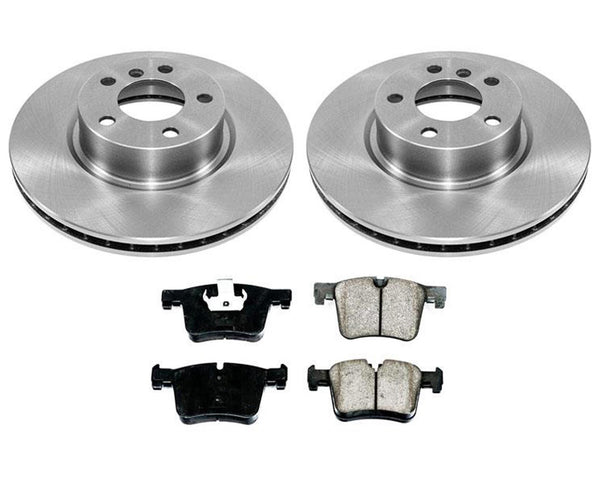 Front Disc Brake Rotors Ceramic Brake Pads for BMW X3 3pc 11-17