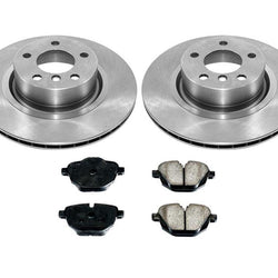 REAR Disc Brake Rotors Ceramic Pads Rear for BMW X3 3pc REAR 11-17