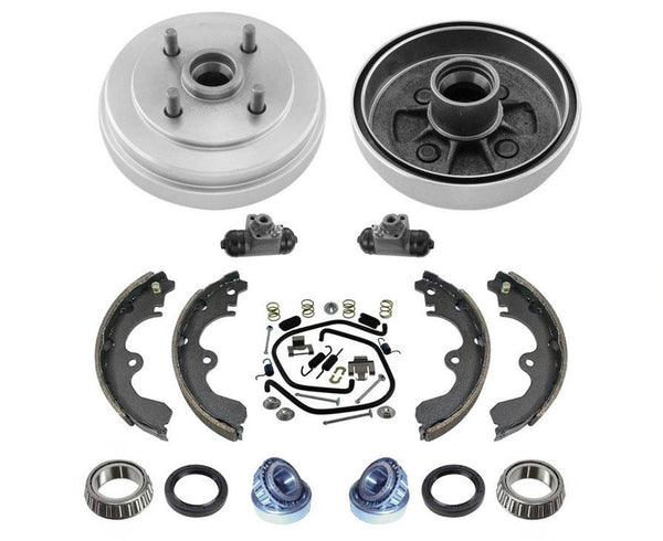 Tambores traseros Zapatas de freno Kit de resorte Rodamientos de rueda 12 piezas para Toyota Tercel 91-92