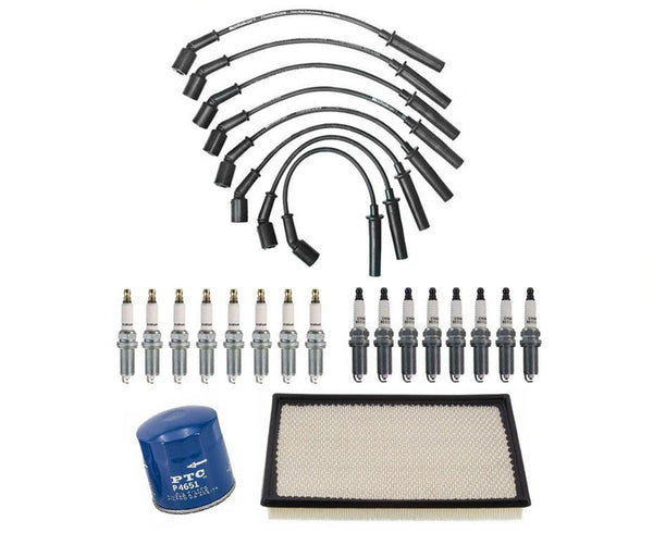 Ignition Wires Oil Air Filters Spark Plugs for Dodge Ram 1500 Pick Up 4.7L 08-13