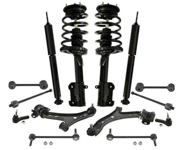 Puntales delanteros Amortiguadores traseros Brazos de control Barras de acoplamiento Enlaces Firs 05-09 para Ford Mustang