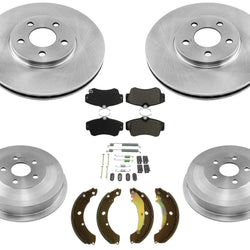 For 2005-2009 Chrysler PT Cruiser Natural Aspirated Disc Brake Rotors Drums 7pc
