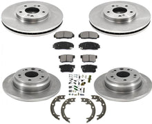 Front & Rear Rotors Ceramic Brake Pads for Acura 3.5RL 2002-2004 8pc Kit
