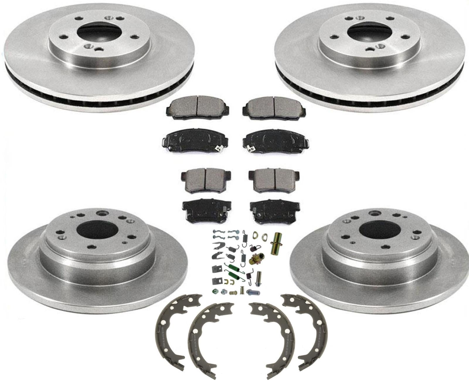 Front & Rear Rotors Ceramic Brake Pads for Acura 3.5RL 2002-2004 8pc Kit