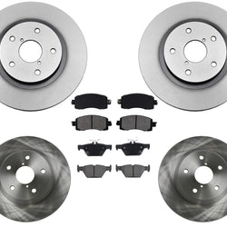 Disc Rotors Ceramic Pads Fits Subaru Forester Base 2019-2022 293MM Rotors