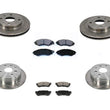 100% New Frt & Rr Brake Rotors & Ceramic Pads 6pc for Suzuki Forenza Reno 07-08