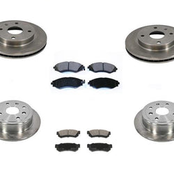 100% New Frt & Rr Brake Rotors & Ceramic Pads 6pc for Suzuki Forenza Reno 07-08