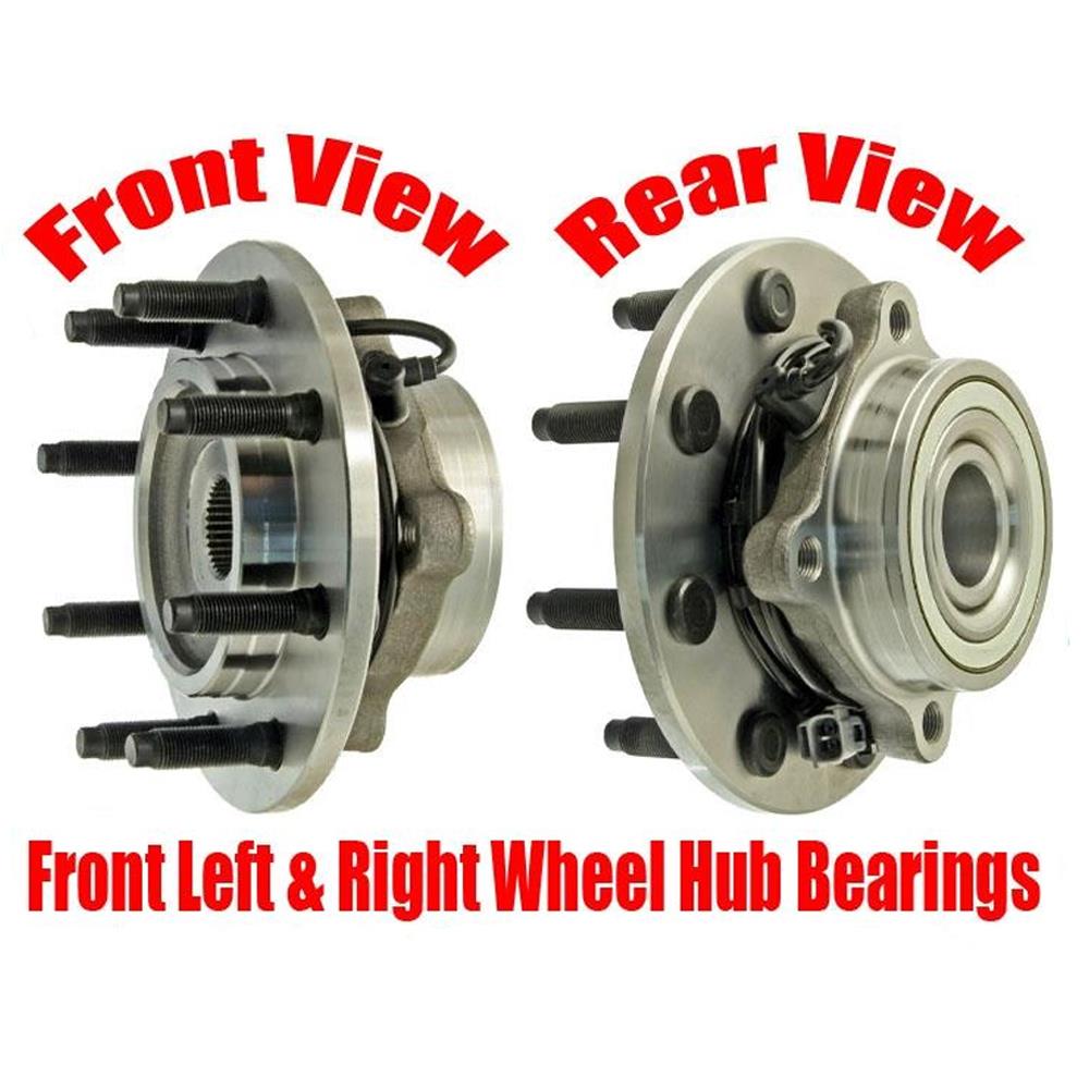 Front Wheel Hub Bearings for Dodge Ram 2500 3500 4 Wheel Drive 4 Wheel ABS