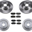 Front & Rear Disc Brake Rotors & Ceramic Pads Fits For 2017-2021 Honda CRV CR-V