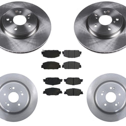 Front & Rear Disc Brake Rotors & Ceramic Pads Fits For 2017-2021 Honda CRV CR-V