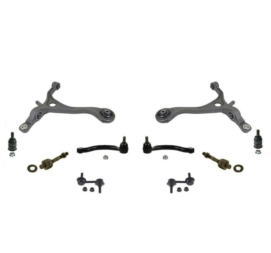 Front Lower Control Arms Tie Rods Ball Joints & Links 10 Pcs 04-06 for Acura TL