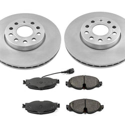 Pastillas de freno de cerámica Rotors para rotores delanteros Volkswagen Golf 2015-2018 1.8L- 288MM