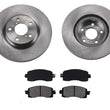 Disc Rotors Ceramic Pads Fits For Standard 277MM Rotors 17-21 Subaru Impreza 3pc