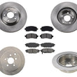 Disc Rotors Ceramic Pads Fits For Standard 277MM Rotors 17-21 Subaru Impreza 6pc