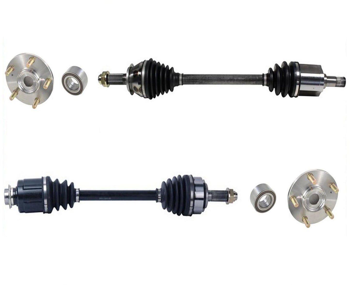 Front Axles Left & Right Wheel Hubs Bearing Kits For ELEMENT 2003-2011 DX LX