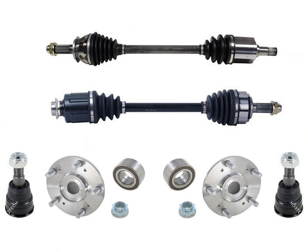 Front Axles Wheel Hub Kits & Ball Joints For ELEMENT SC 07-10 6 Pcs Kit