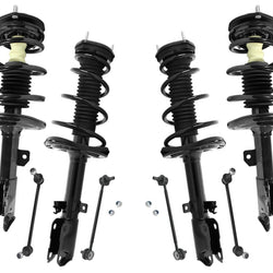 Front & Rear Spring Struts & Sway Bar Links for Toyota Camry SE 3.5L 12-17