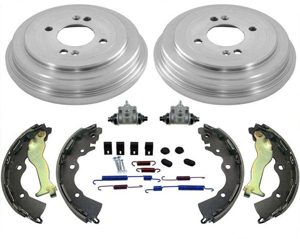 Fits 06-11 Rio 07-11 Accent (2) Brake Drums & Shoes & Wheel Cylinders Springs